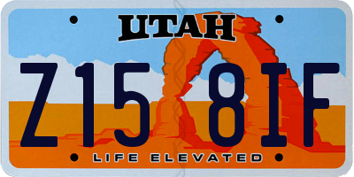 UT license plate Z158IF