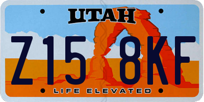 UT license plate Z158KF