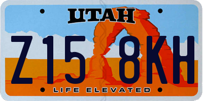 UT license plate Z158KH