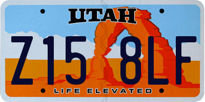 UT license plate Z158LF