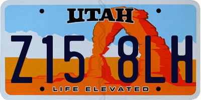 UT license plate Z158LH