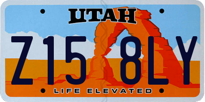 UT license plate Z158LY