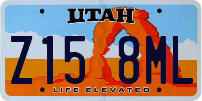 UT license plate Z158ML
