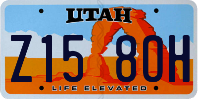 UT license plate Z158OH