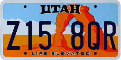 UT license plate Z158QR