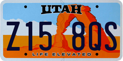 UT license plate Z158QS