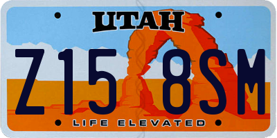 UT license plate Z158SM
