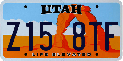 UT license plate Z158TF