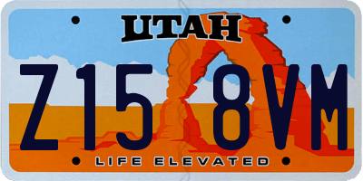 UT license plate Z158VM