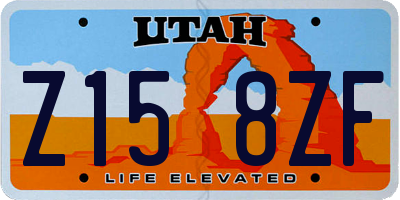UT license plate Z158ZF