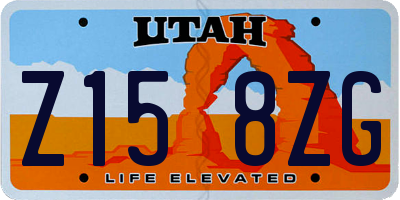 UT license plate Z158ZG