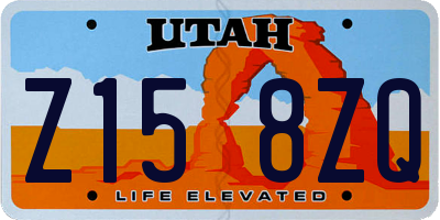 UT license plate Z158ZQ