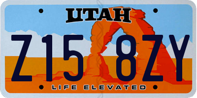 UT license plate Z158ZY