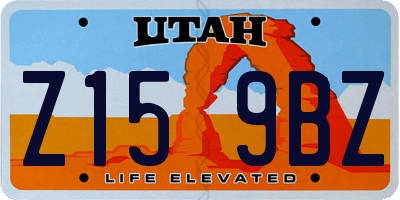 UT license plate Z159BZ