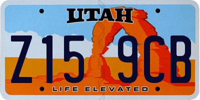 UT license plate Z159CB
