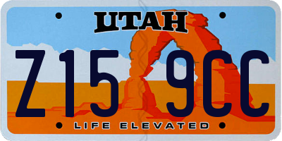 UT license plate Z159CC