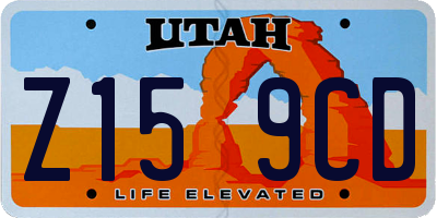 UT license plate Z159CD
