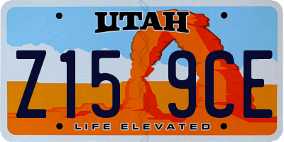 UT license plate Z159CE