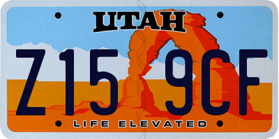 UT license plate Z159CF