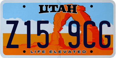 UT license plate Z159CG