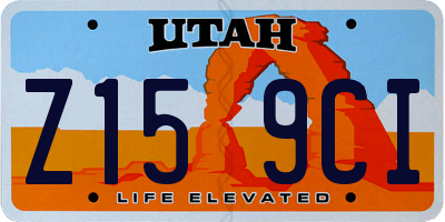 UT license plate Z159CI