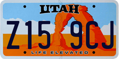 UT license plate Z159CJ