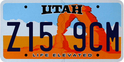 UT license plate Z159CM