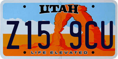 UT license plate Z159CU