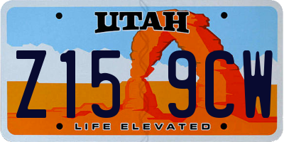 UT license plate Z159CW