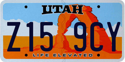 UT license plate Z159CY
