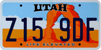 UT license plate Z159DF