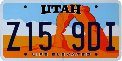 UT license plate Z159DI