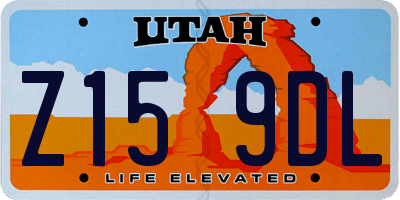 UT license plate Z159DL