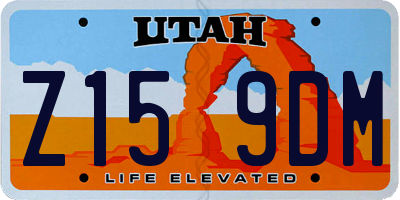 UT license plate Z159DM