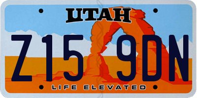 UT license plate Z159DN