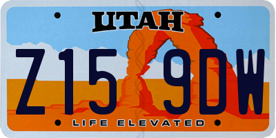 UT license plate Z159DW