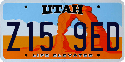 UT license plate Z159ED