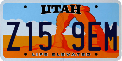 UT license plate Z159EM