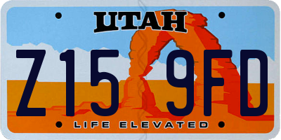 UT license plate Z159FD
