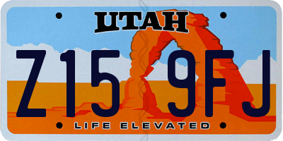 UT license plate Z159FJ
