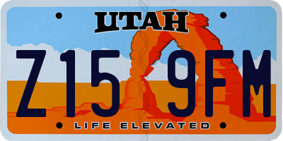 UT license plate Z159FM