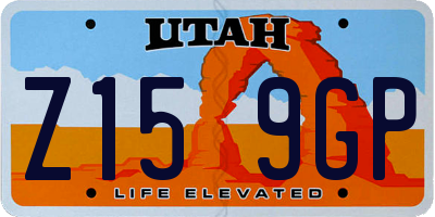 UT license plate Z159GP