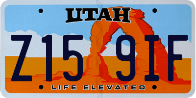 UT license plate Z159IF