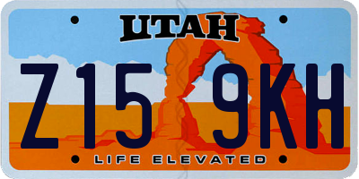 UT license plate Z159KH