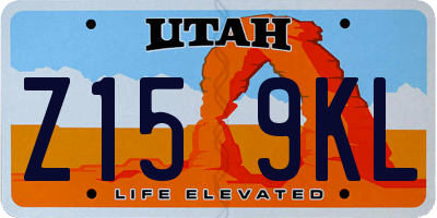 UT license plate Z159KL