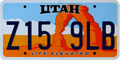 UT license plate Z159LB