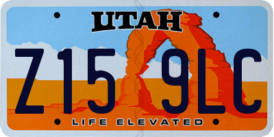 UT license plate Z159LC