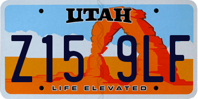UT license plate Z159LF