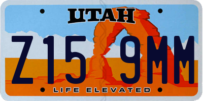 UT license plate Z159MM