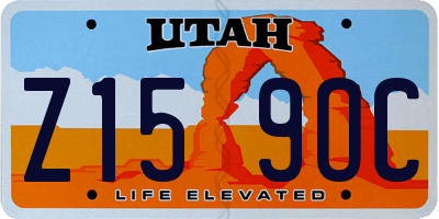 UT license plate Z159OC
